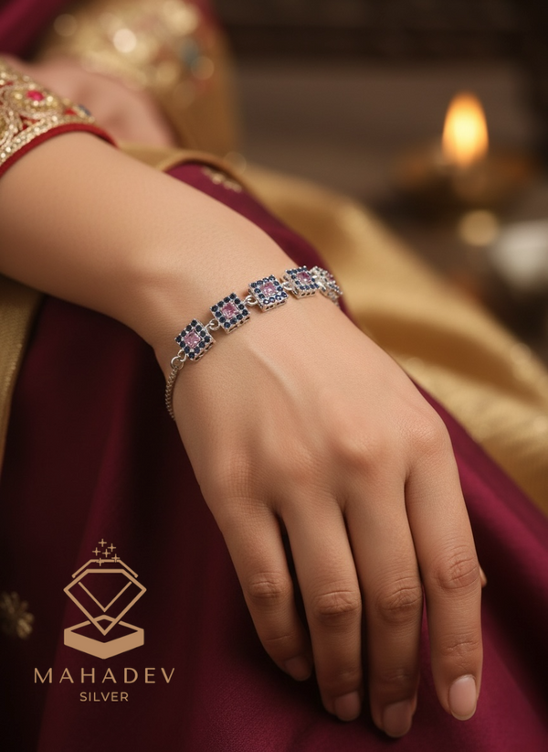 Royal Stone Silver Bracelet